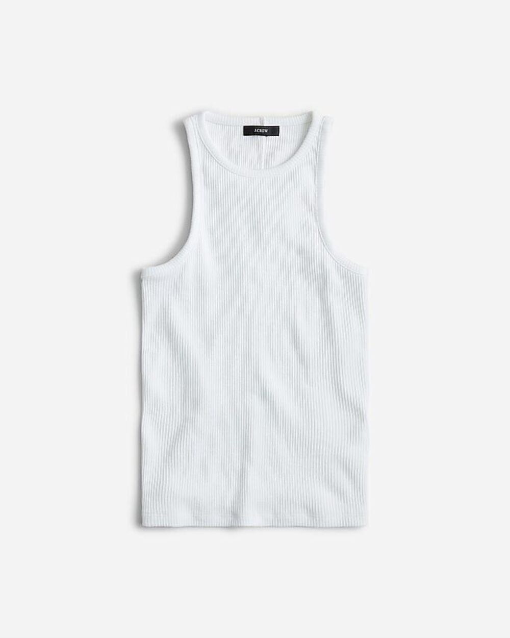 New JCREW Tank Top in Vintage Rib - White NWT Size M